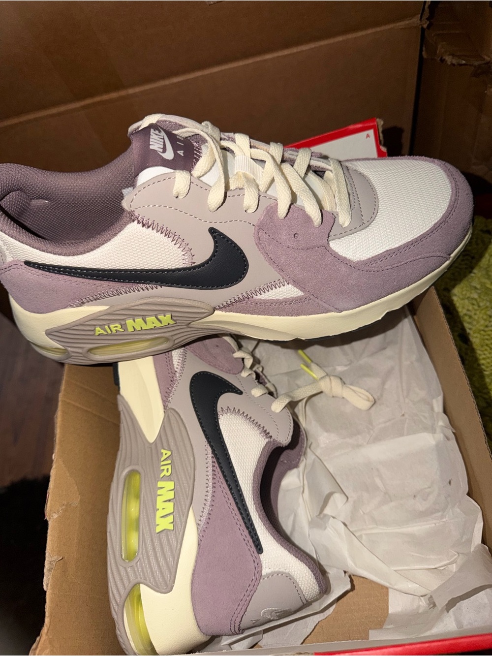 Nike Air Max Sneakers in Lavender, Black, Cream Men’s 10.5